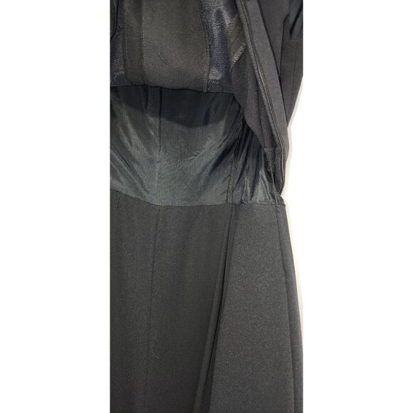 Vintage Donna Morgan Petites Black One Piece Sleeveless JumpSuit Size 8 - Picture 7 of 8
